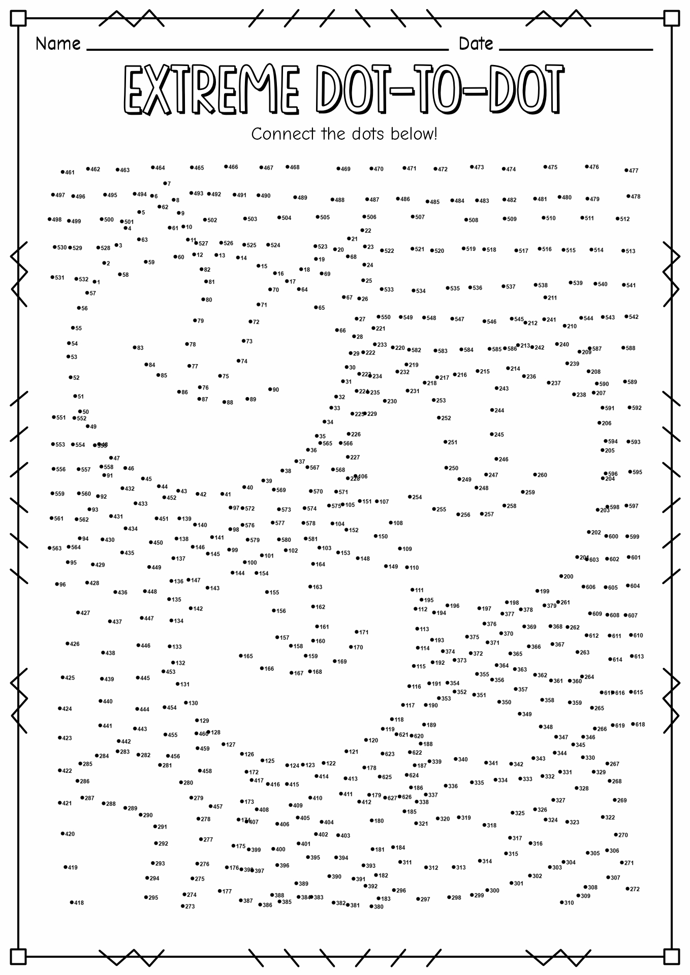 Post Hard Dot To Dot Worksheets 5149