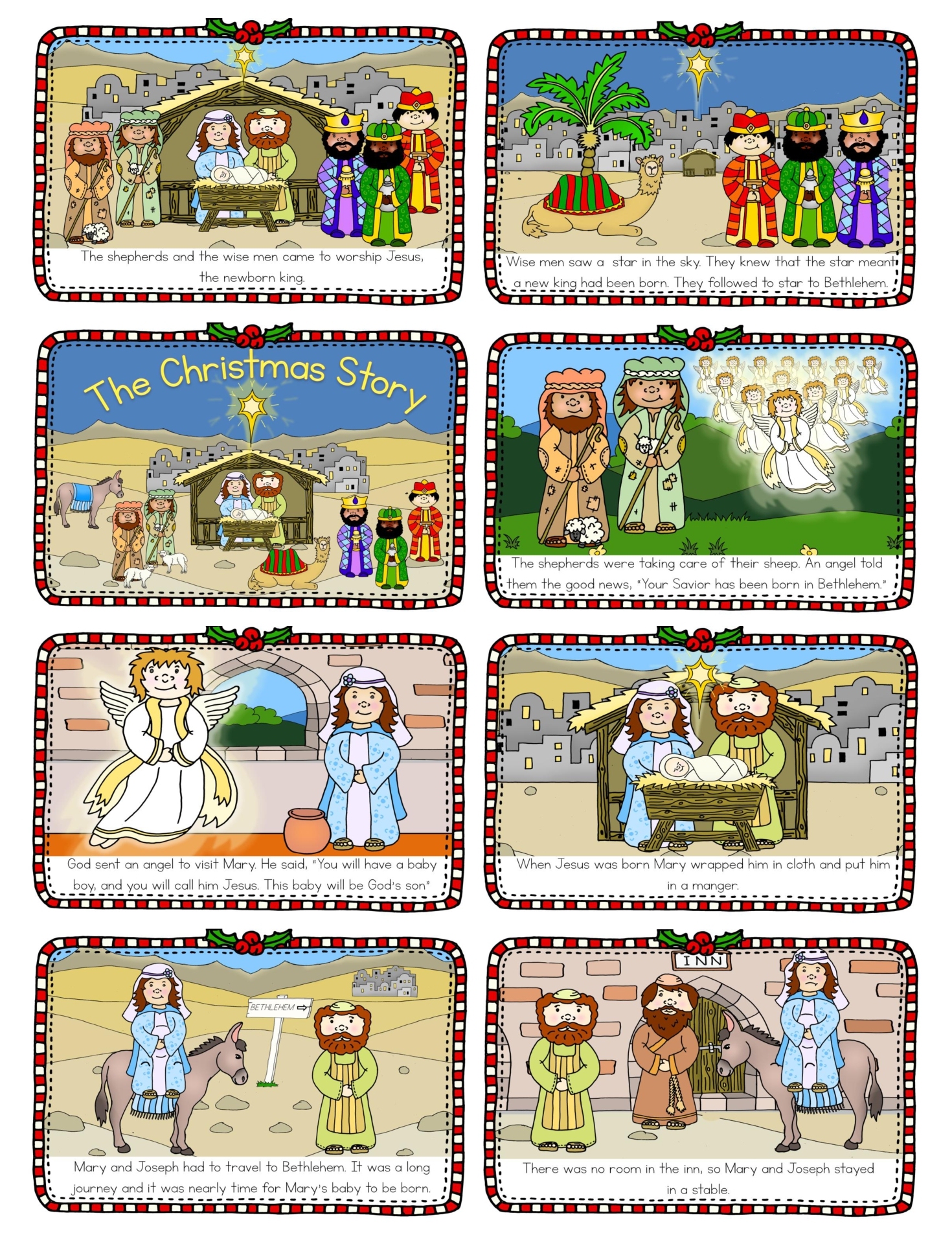 Post Nativity Story Printable Book 125887