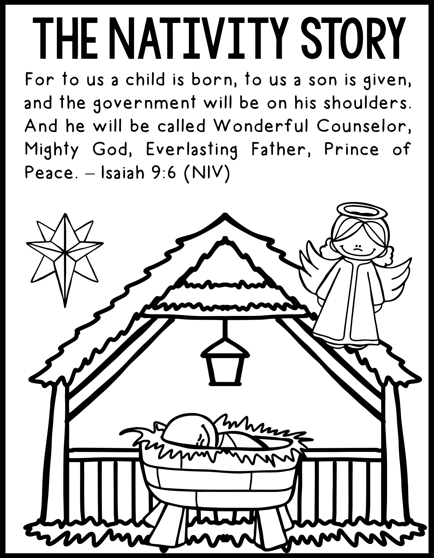 Post Nativity Story Printable Book 125887
