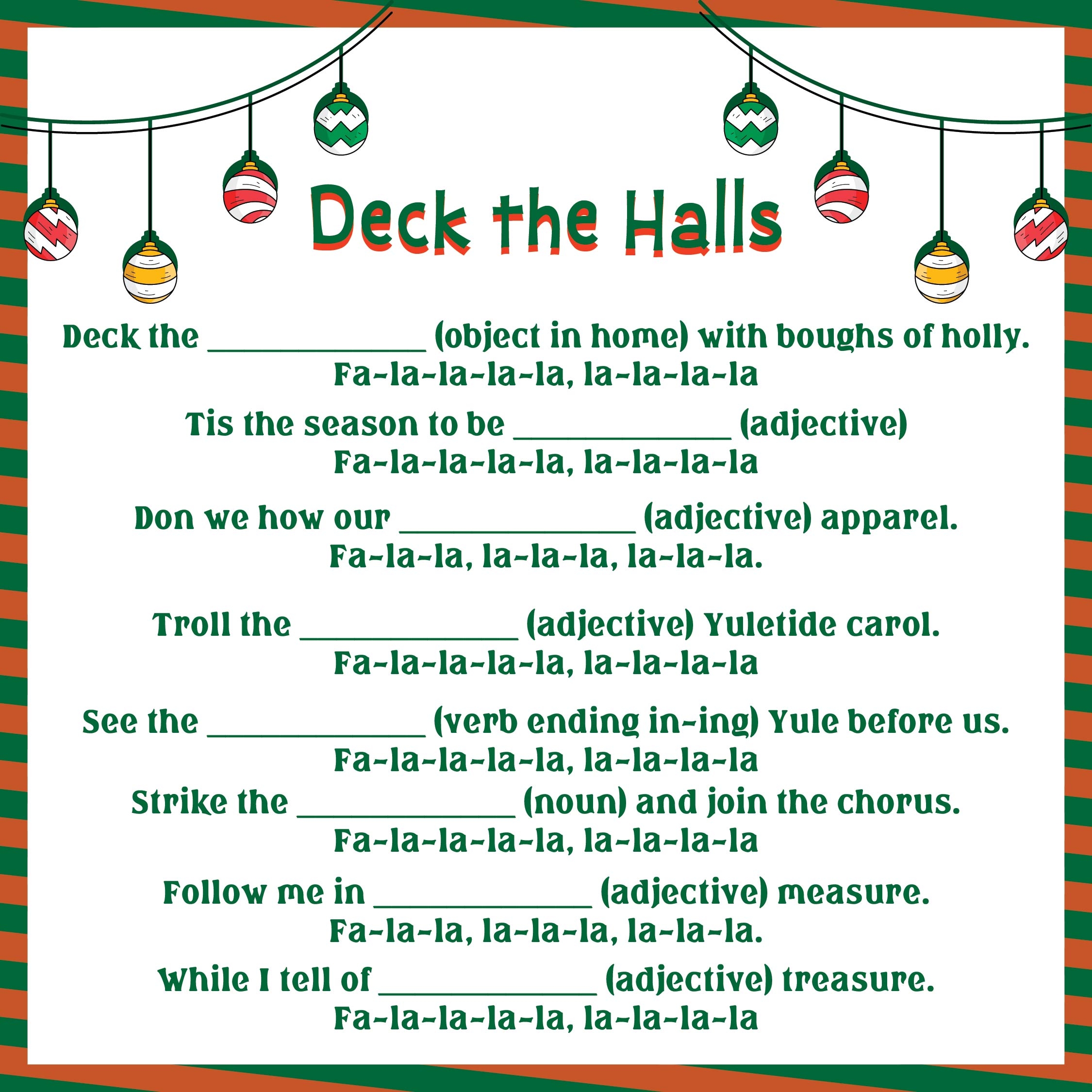 Post Night Before Christmas Mad Libs Printable 152982 Post Night Before Christmas Mad Libs Printable 152982
