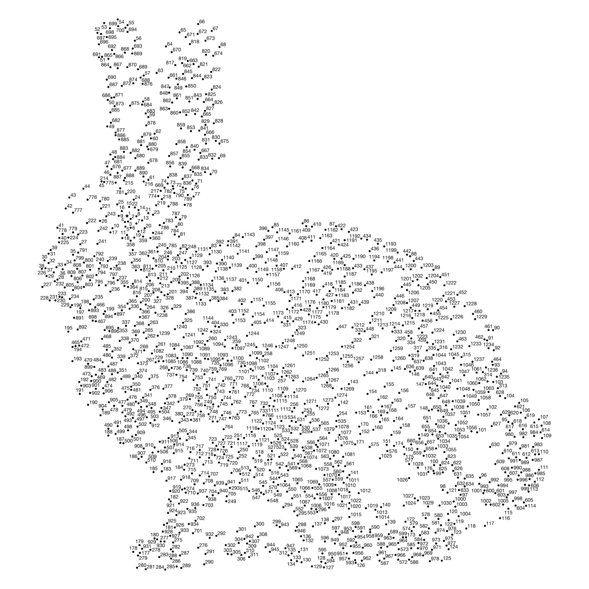 Post Printable 500 Dot To Dot 277959