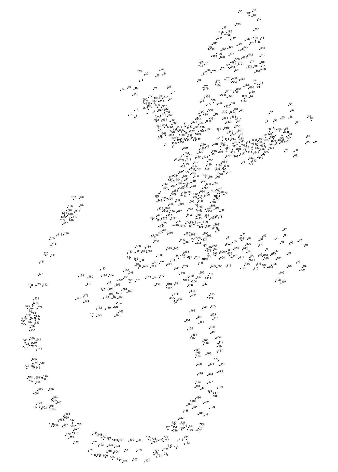 extremely hard dot to dot free printables