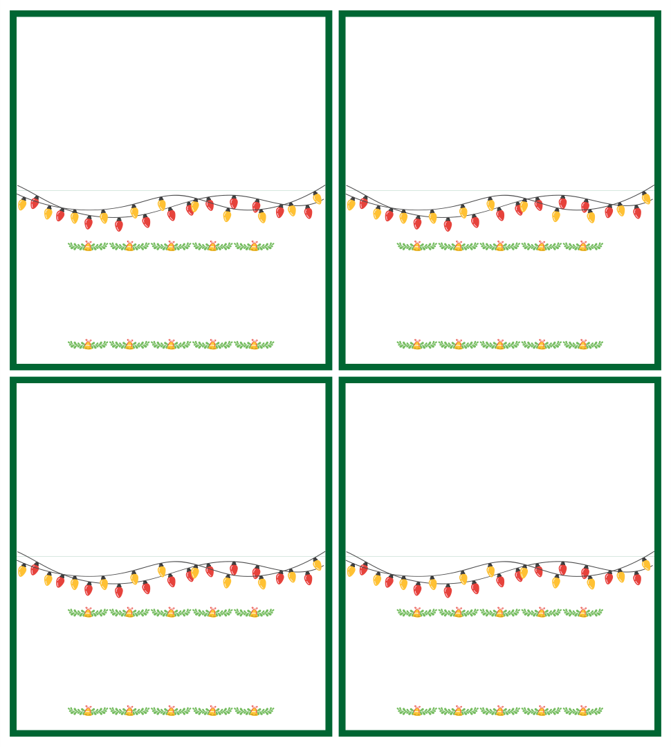 christmas table name cards free printable
