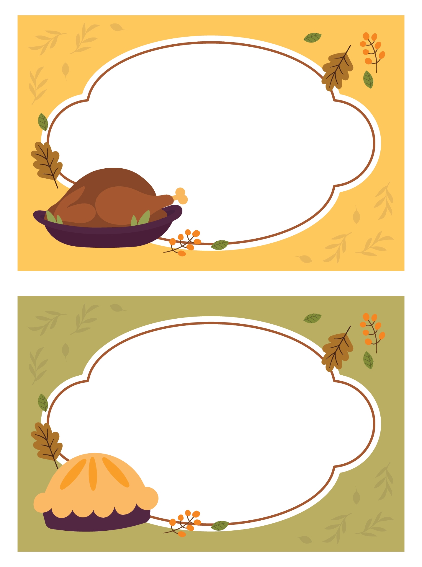 Post Thanksgiving Printable Food Label Template 62910