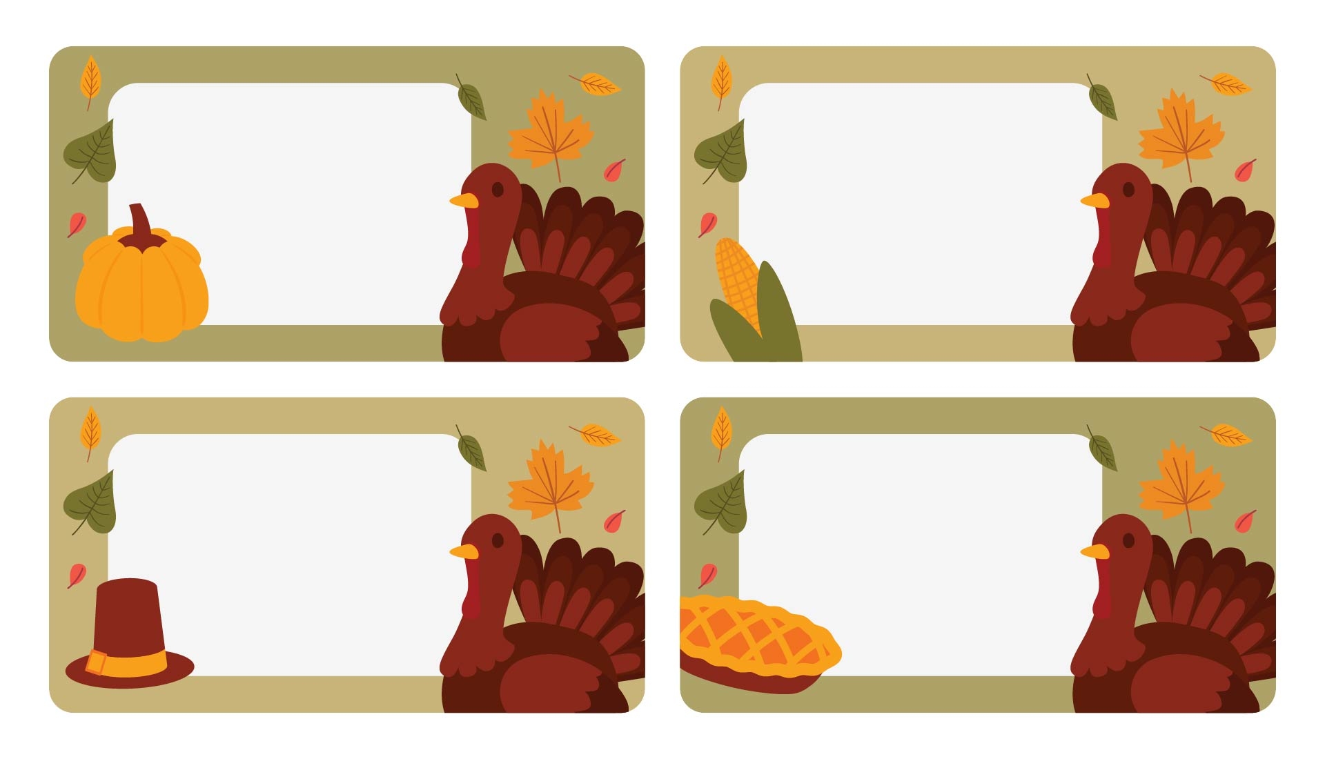 Post Thanksgiving Printable Food Label Template 62910