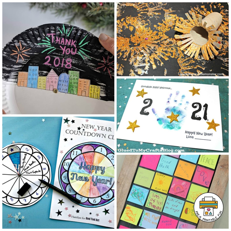 new years craft preschool printable
