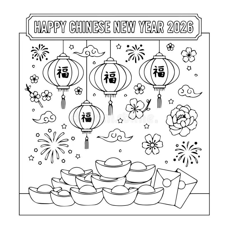 lunar new year 2026 coloring pages free printable lunar new year 2026 coloring pages free printable