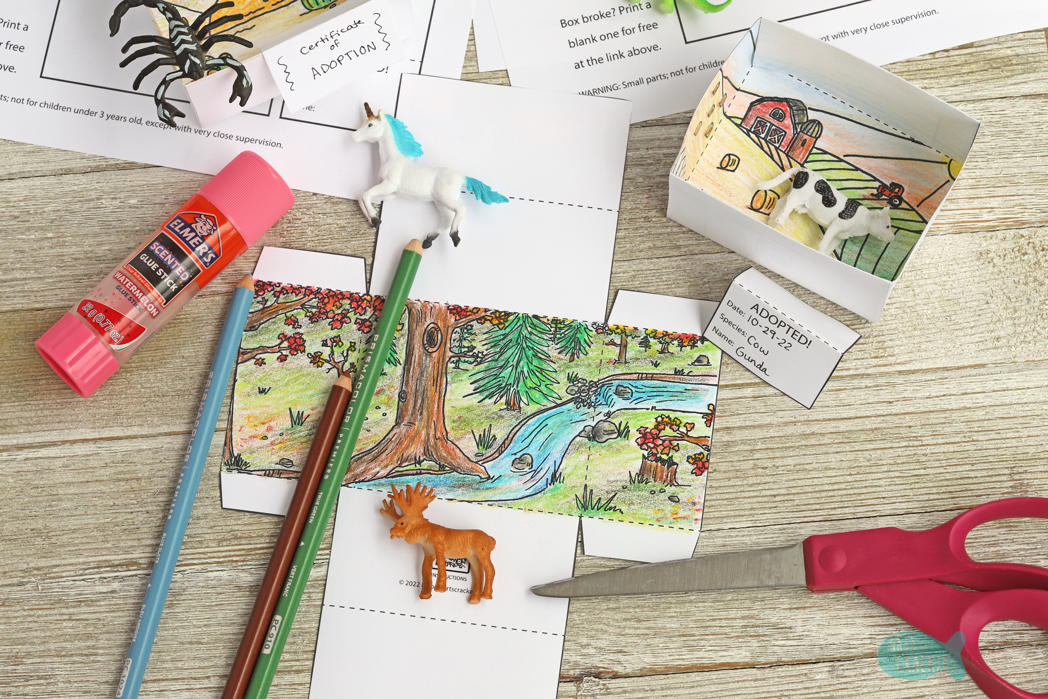 Printable Animal Habitat Craft