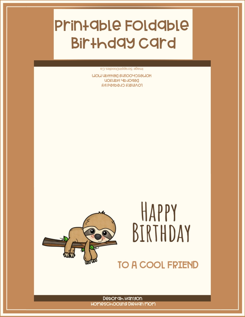 Printable Birthday Card Friend Boy
