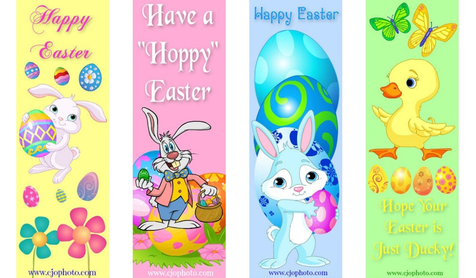 Printable Bookmarks Easter