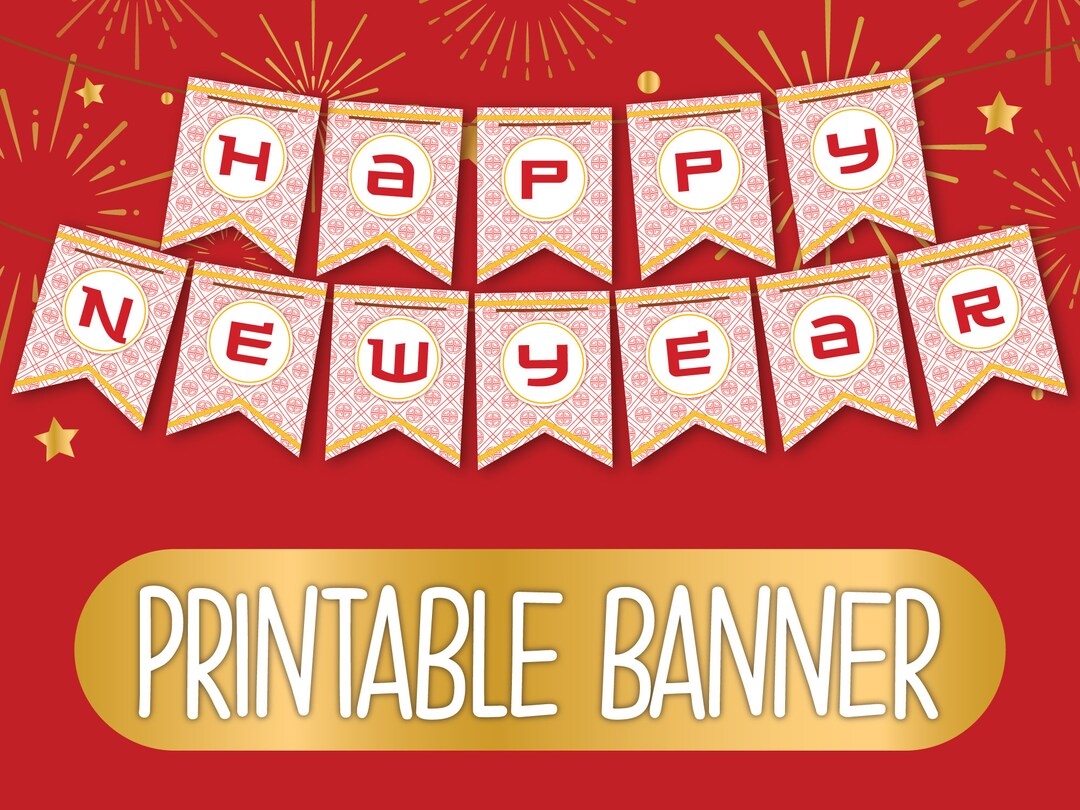 Printable Chinese New Year Banner
