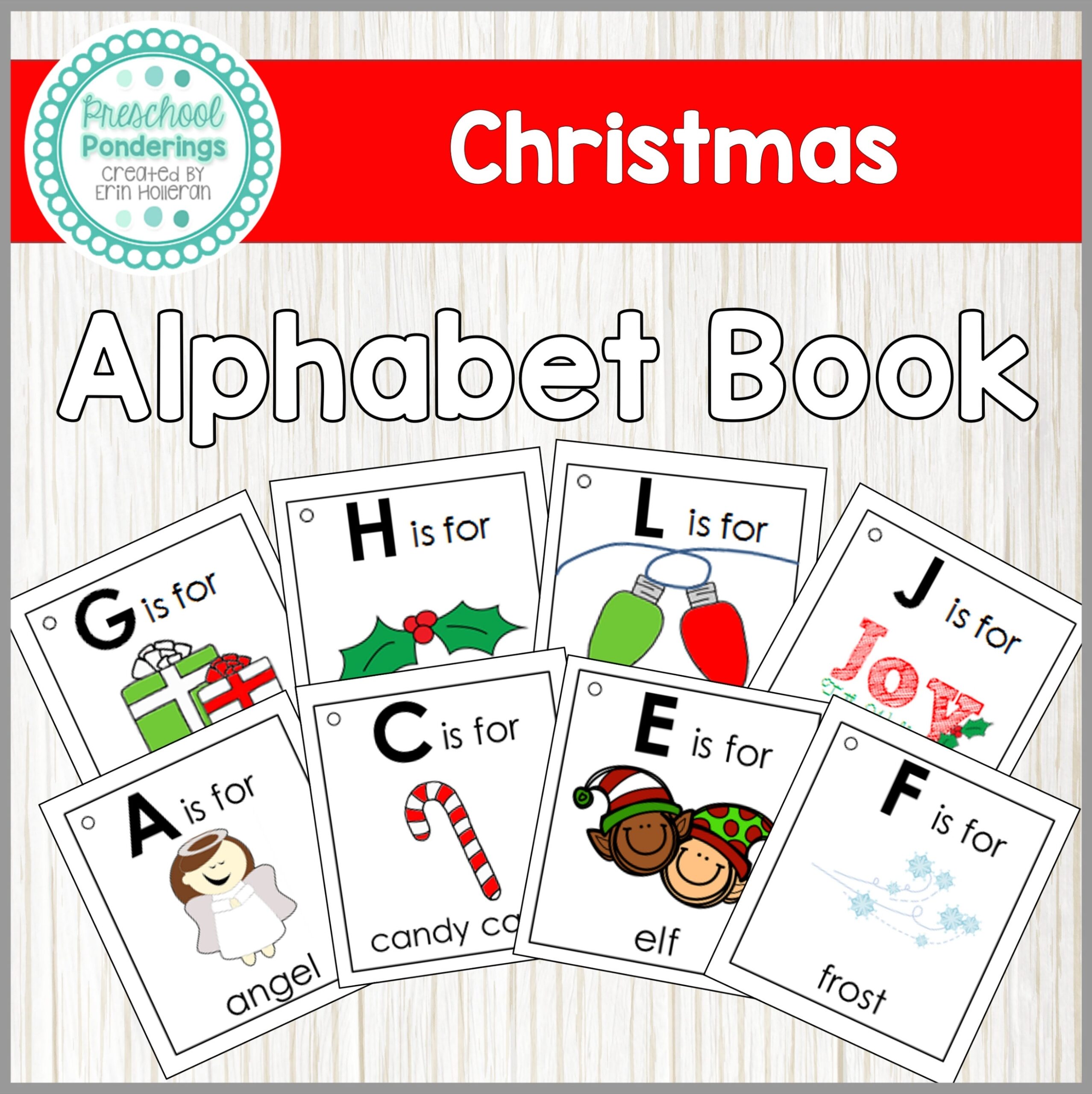 Printable Christmas Alphabet Book Printable Christmas Alphabet Book