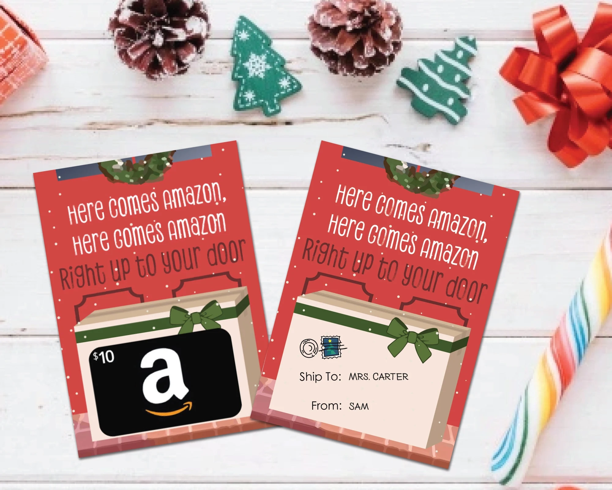 Printable Christmas Amazon Gift Card