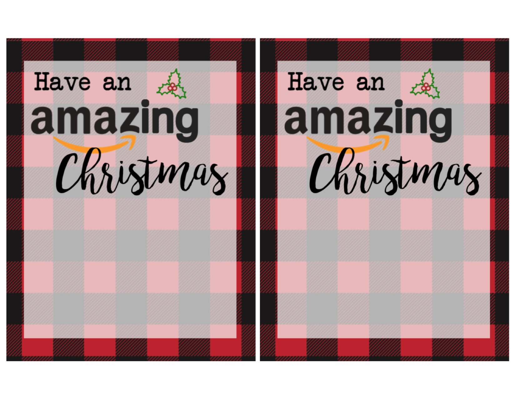 Printable Christmas Gift Card Holders Amazon