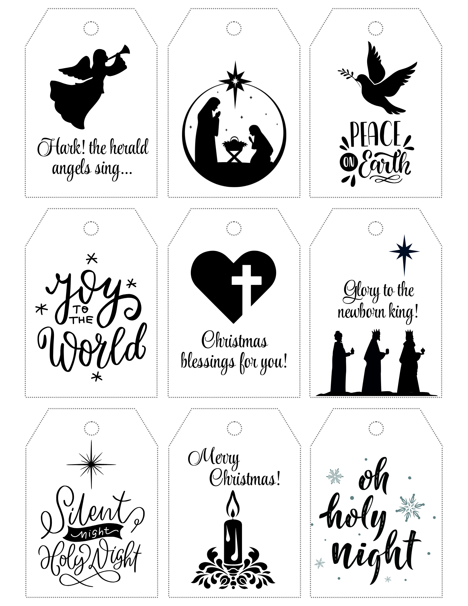 Printable Christmas Gift Tags Printable Christmas Gift Tags