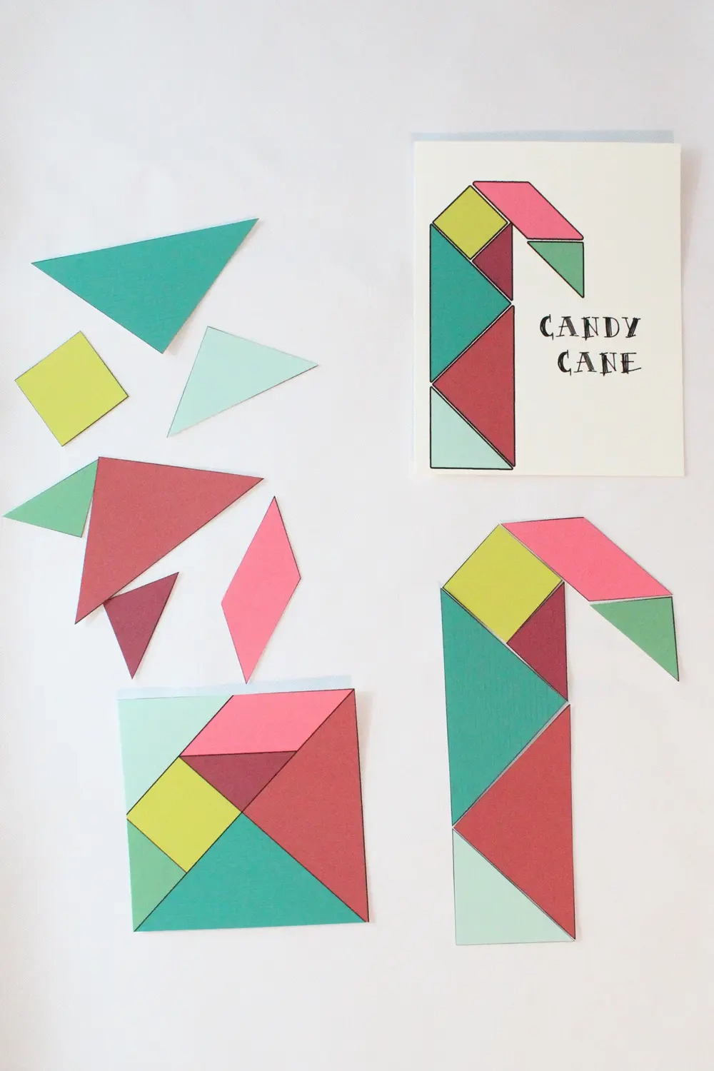 Printable Christmas Holiday Tangrams