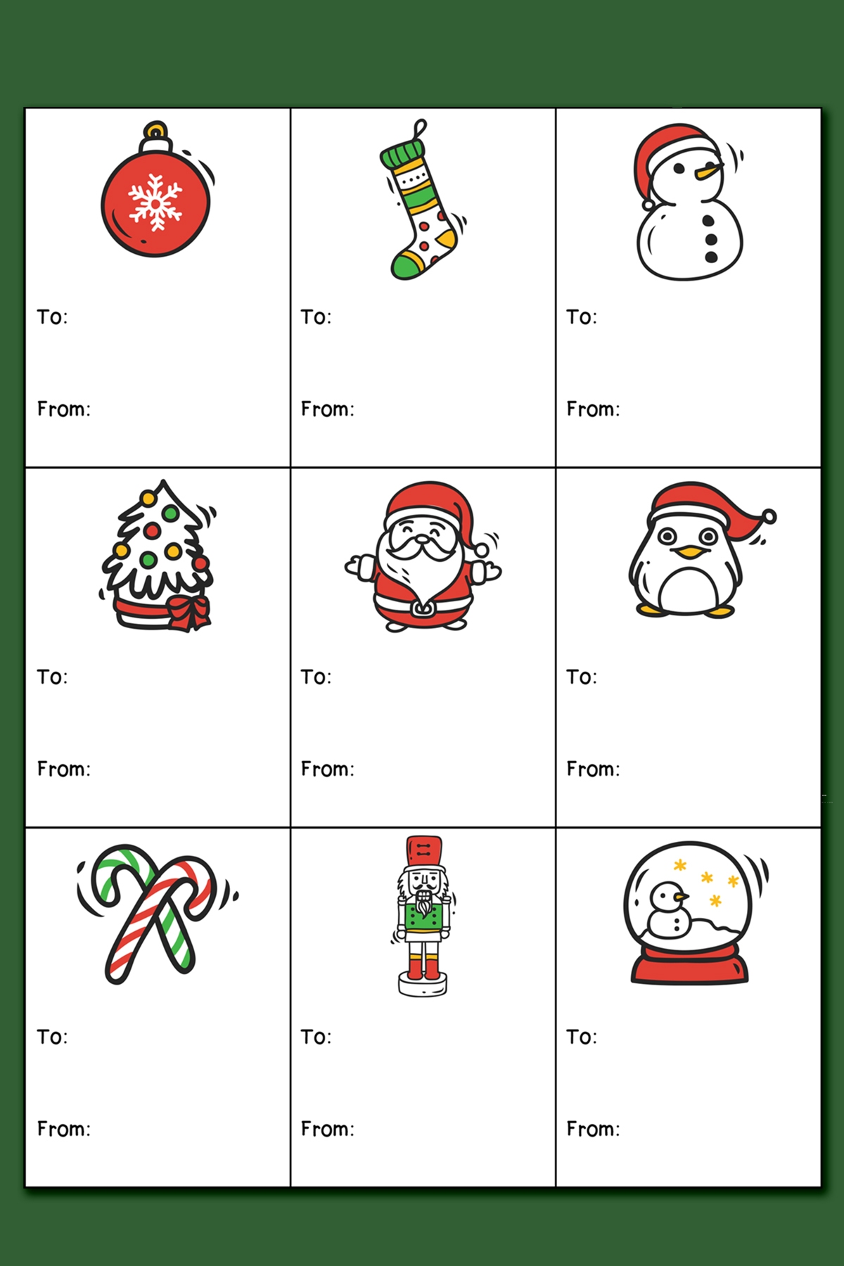 Printable Christmas Labels For Gifts Printable Christmas Labels For Gifts