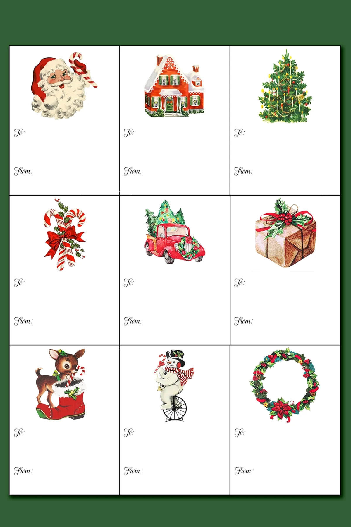 christmas to and from labels printable christmas to and from labels printable
