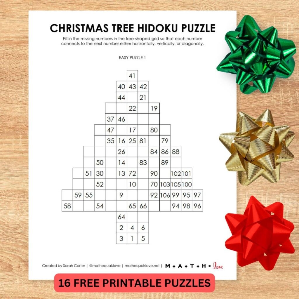 Printable Christmas Puzzles And Games