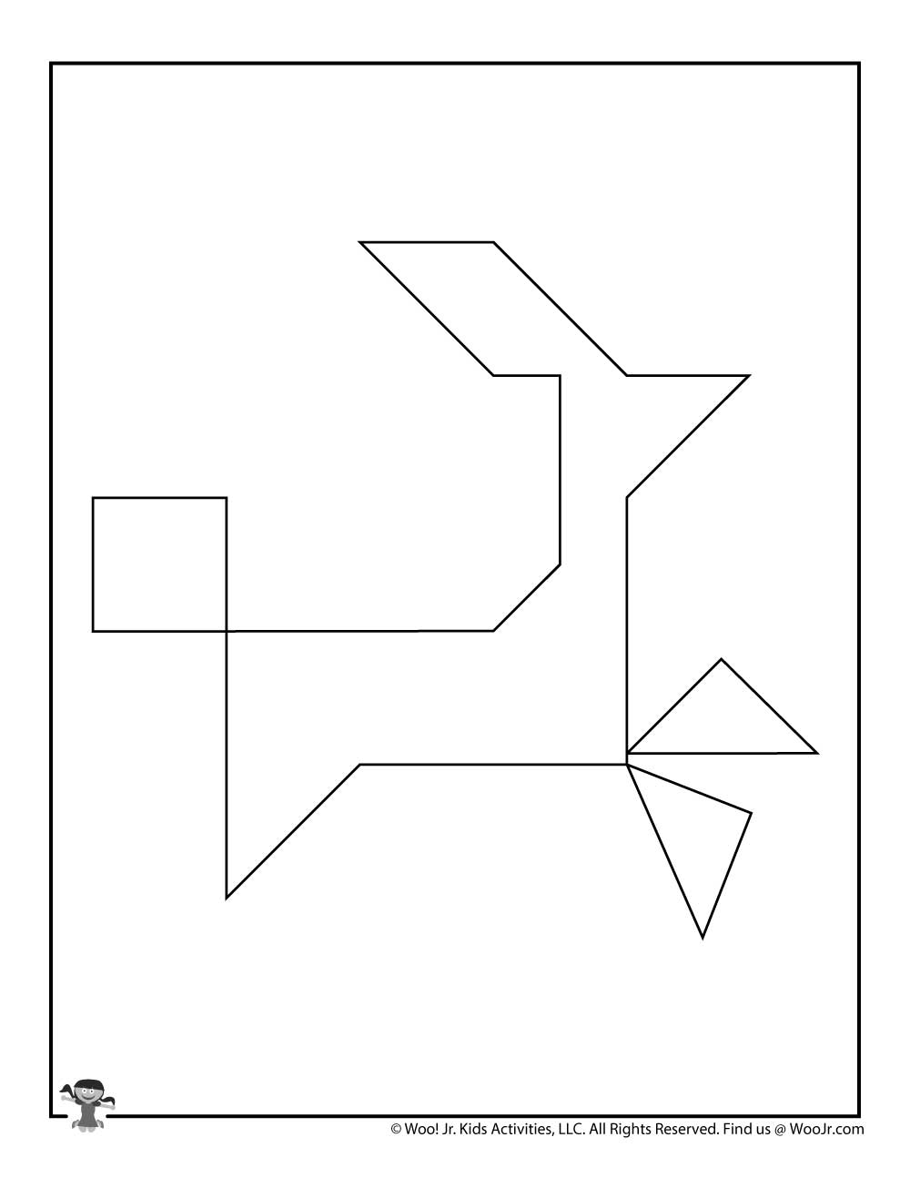 Printable Christmas Tangram Puzzles