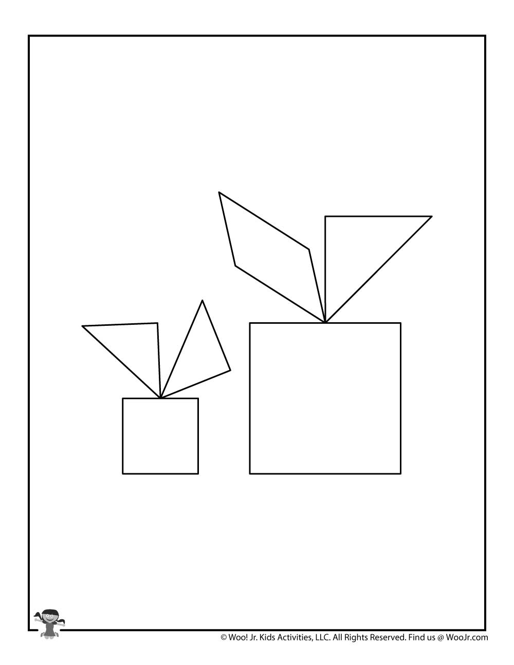 Printable Christmas Tangram Puzzles