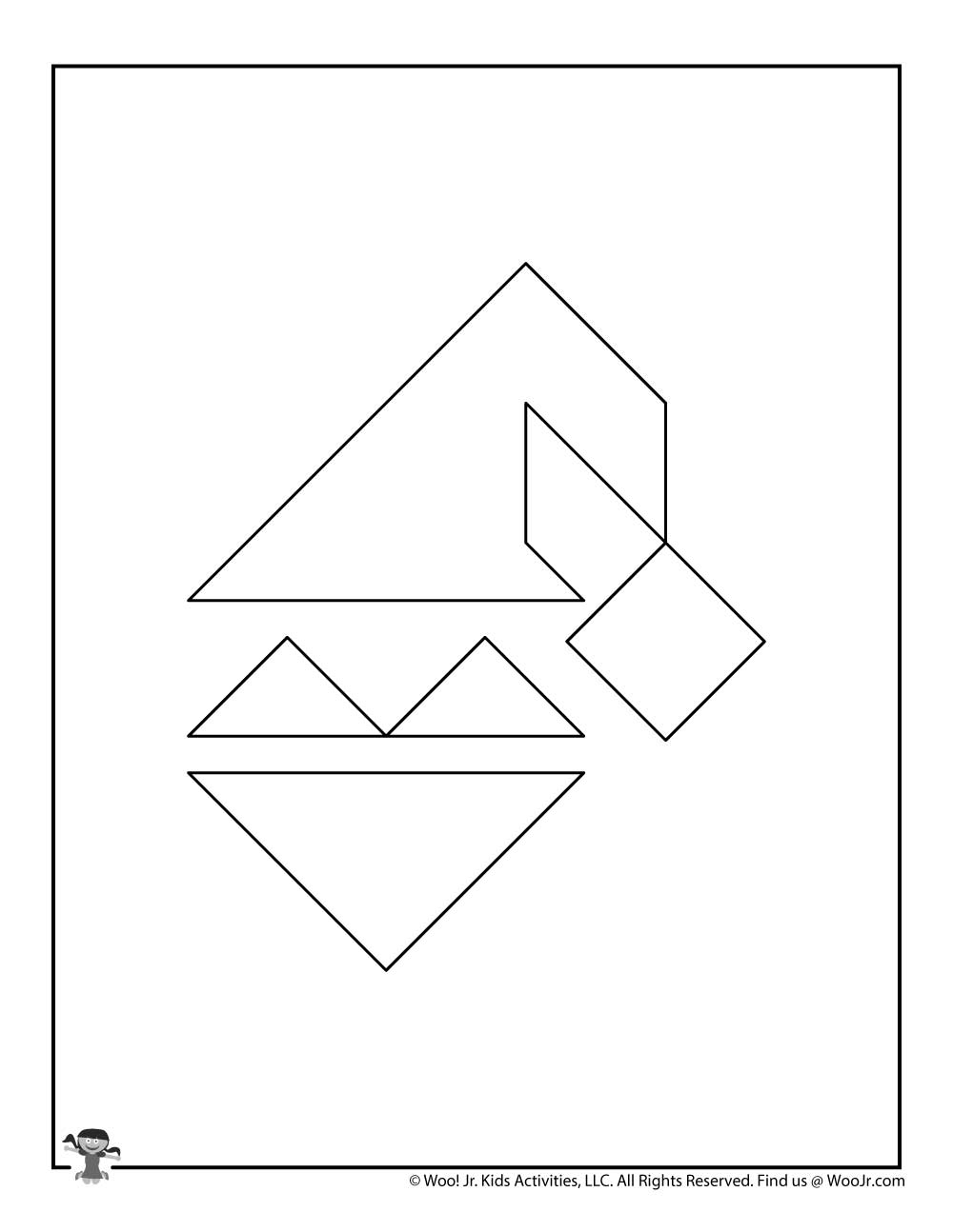 christmas tangram puzzles printable