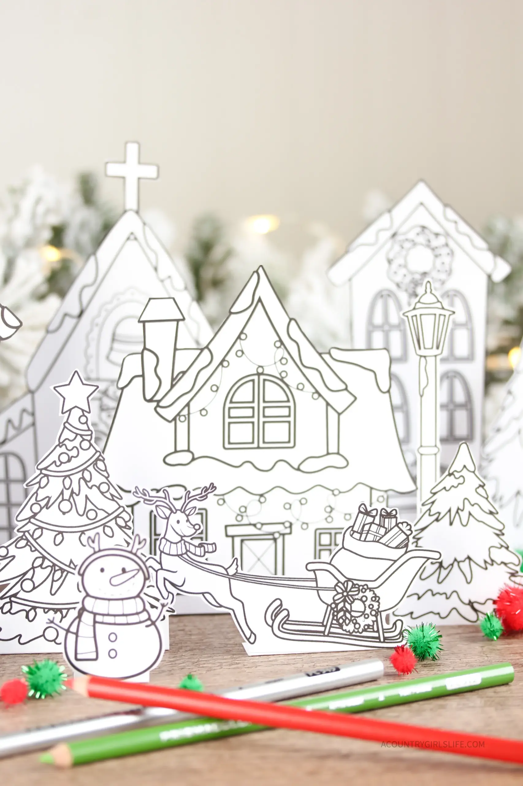 Printable Christmas Village