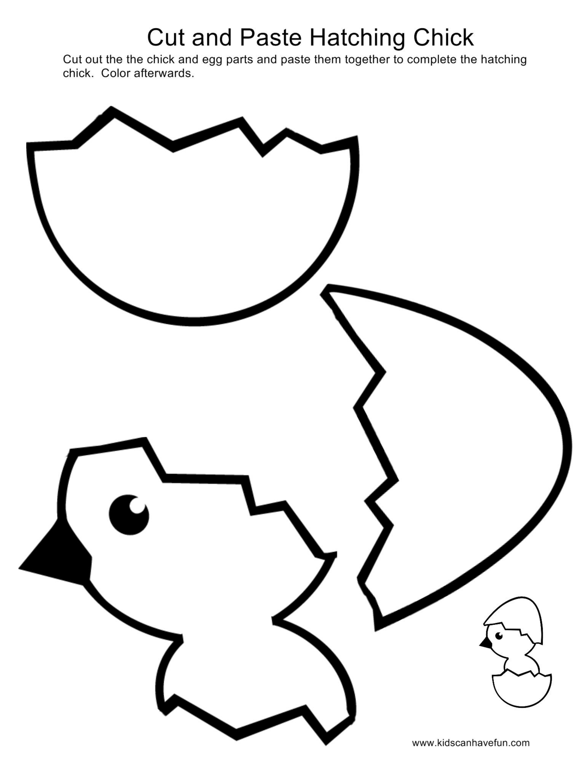 Printable Cut And Paste Easter Activities