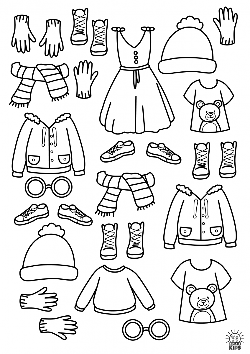 paper doll winter clothes printable