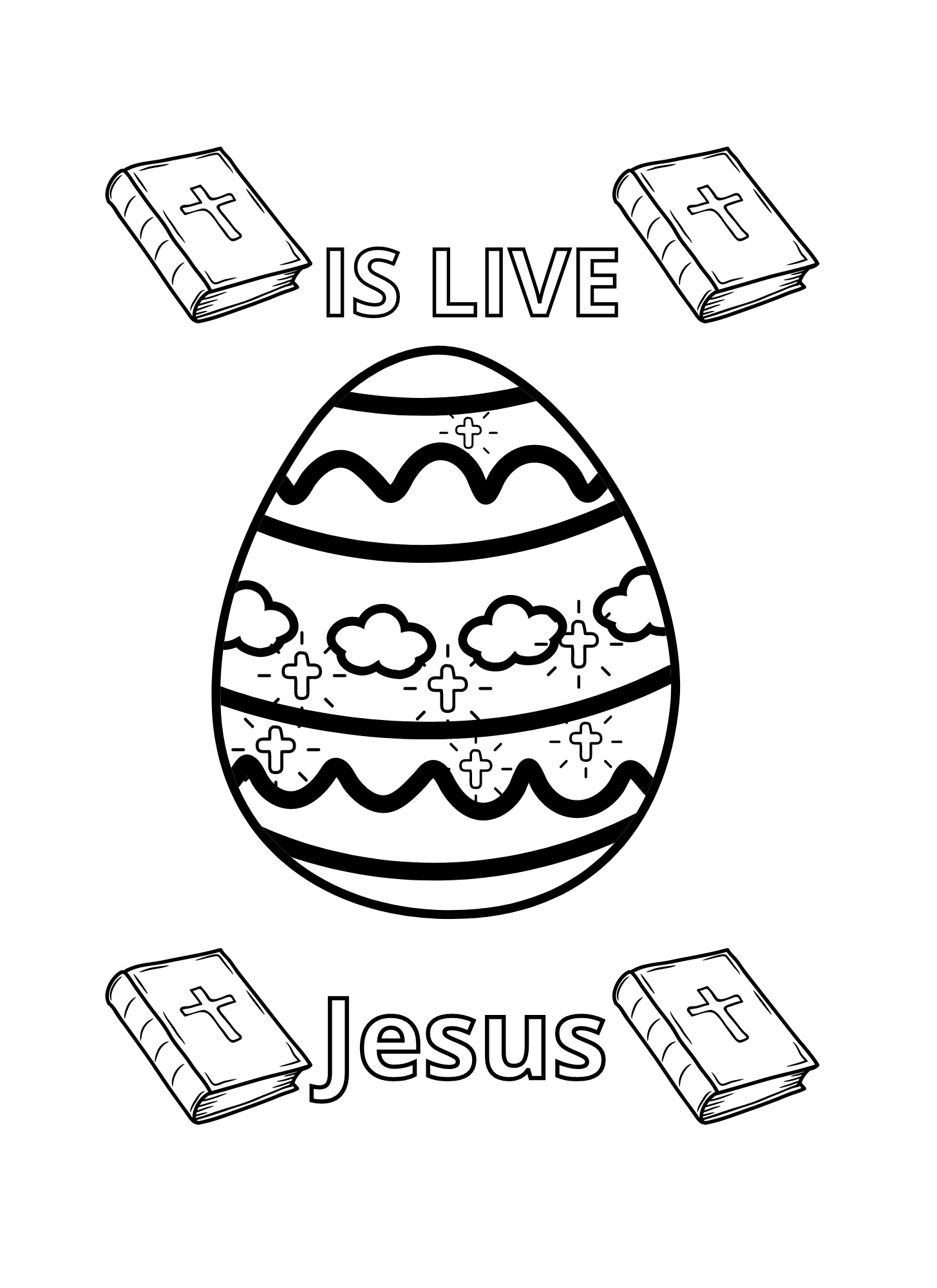 Printable Easter Card Christian Easter Craft Bible Crafts For Kids Sunday School Coloring Page