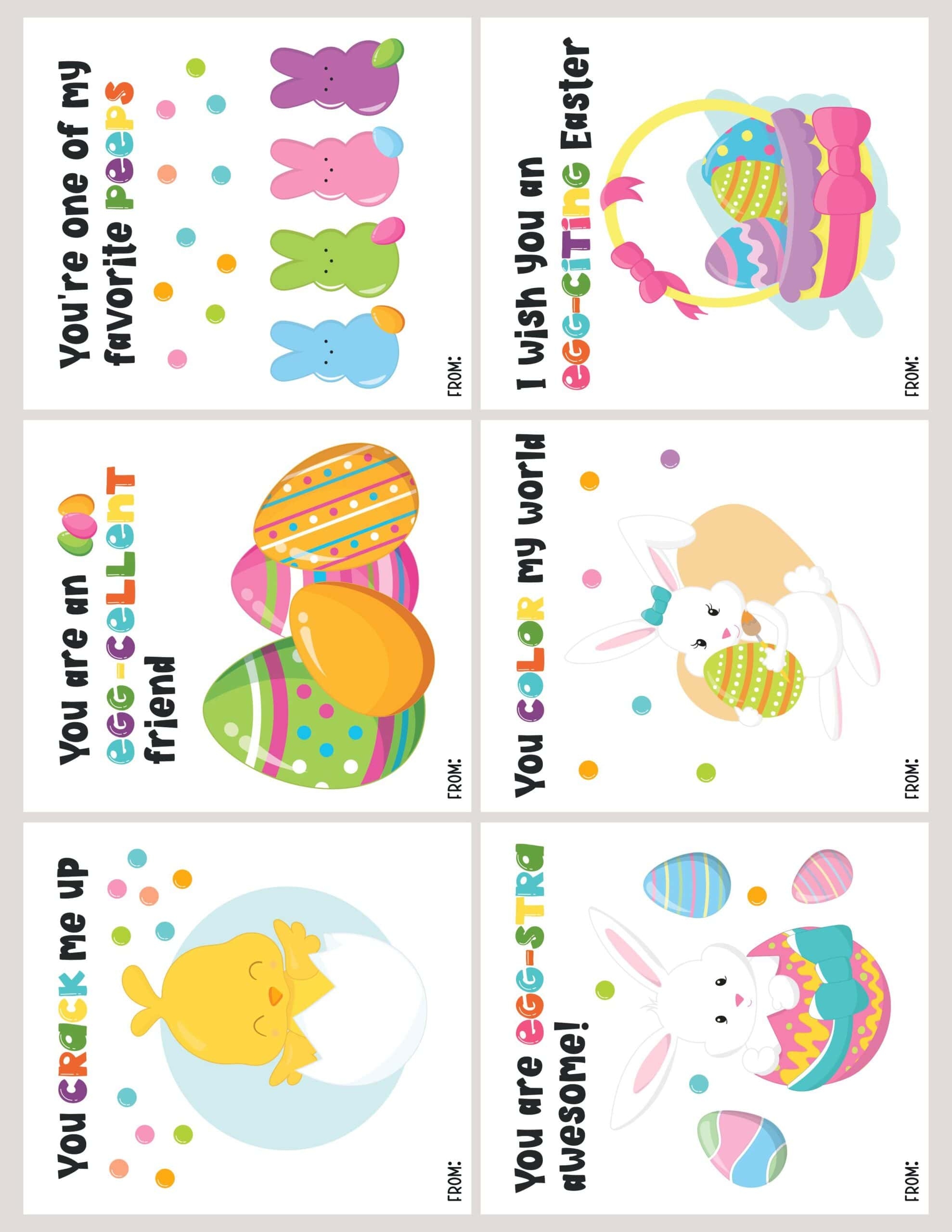 free printable easter thank you cards