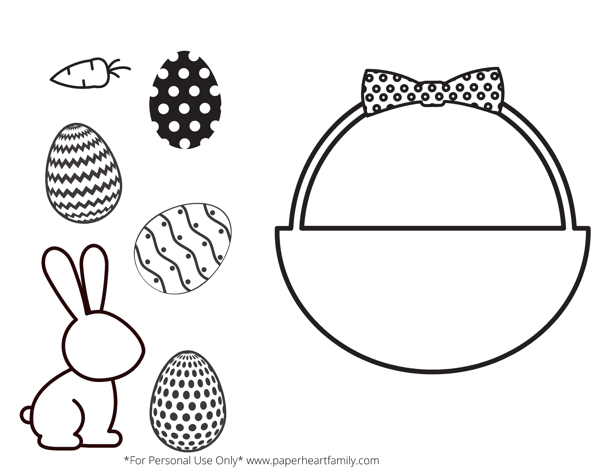 free easter cut and paste printable