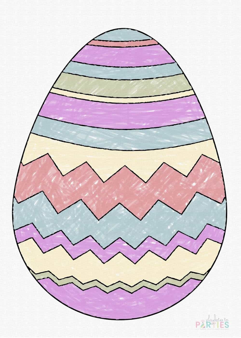 Printable Easter Egg Coloring Pages
