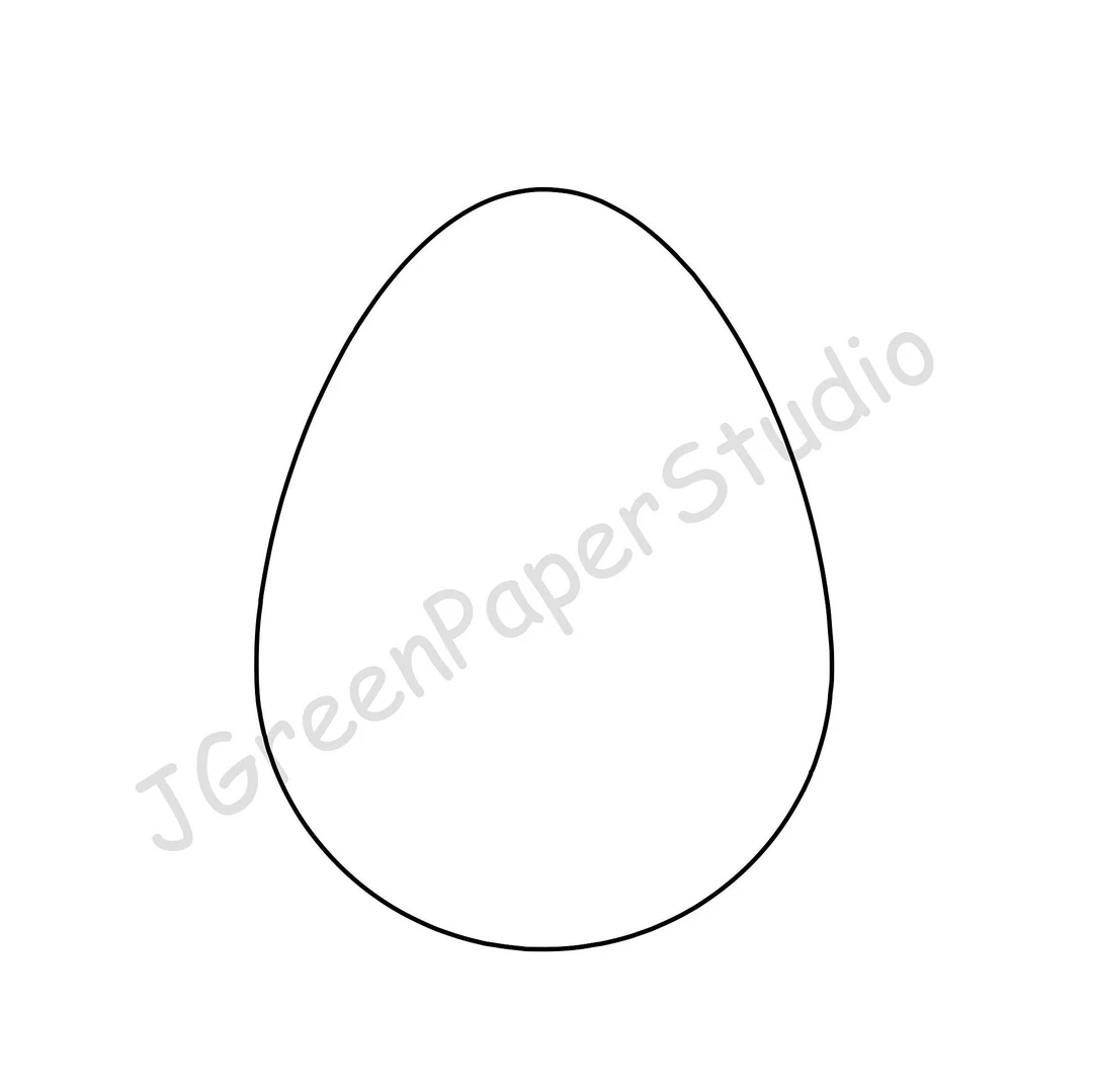 Printable Easter Egg Template Kids Printable Easter Egg Template Kids