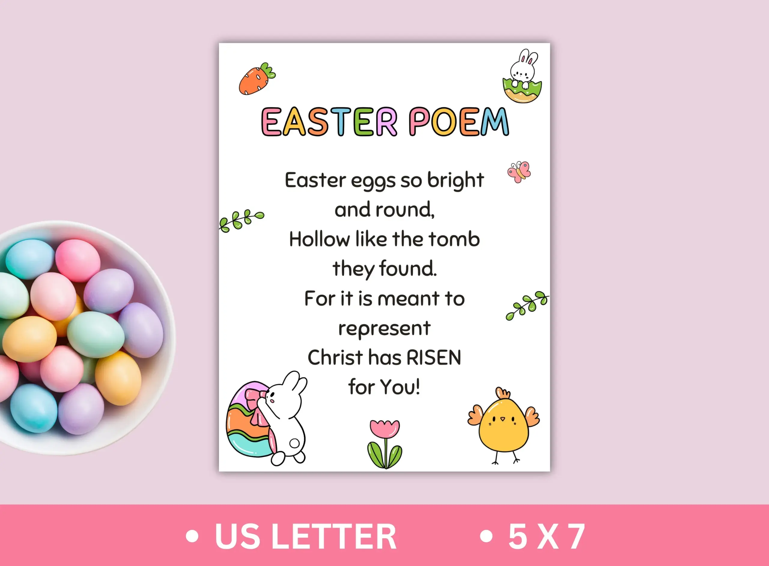 Printable Easter Poem For Kids Religious