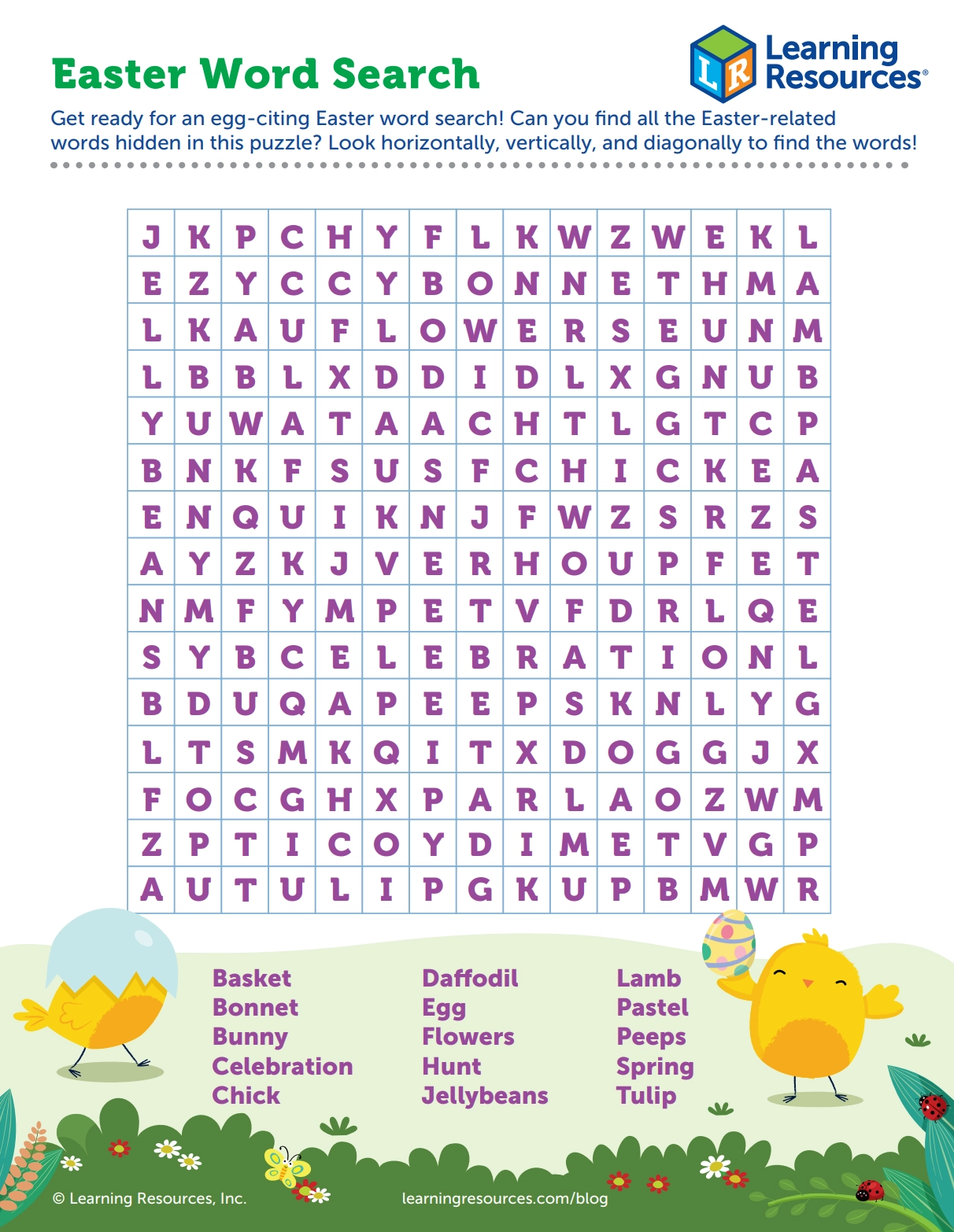 Printable Easter Word Search