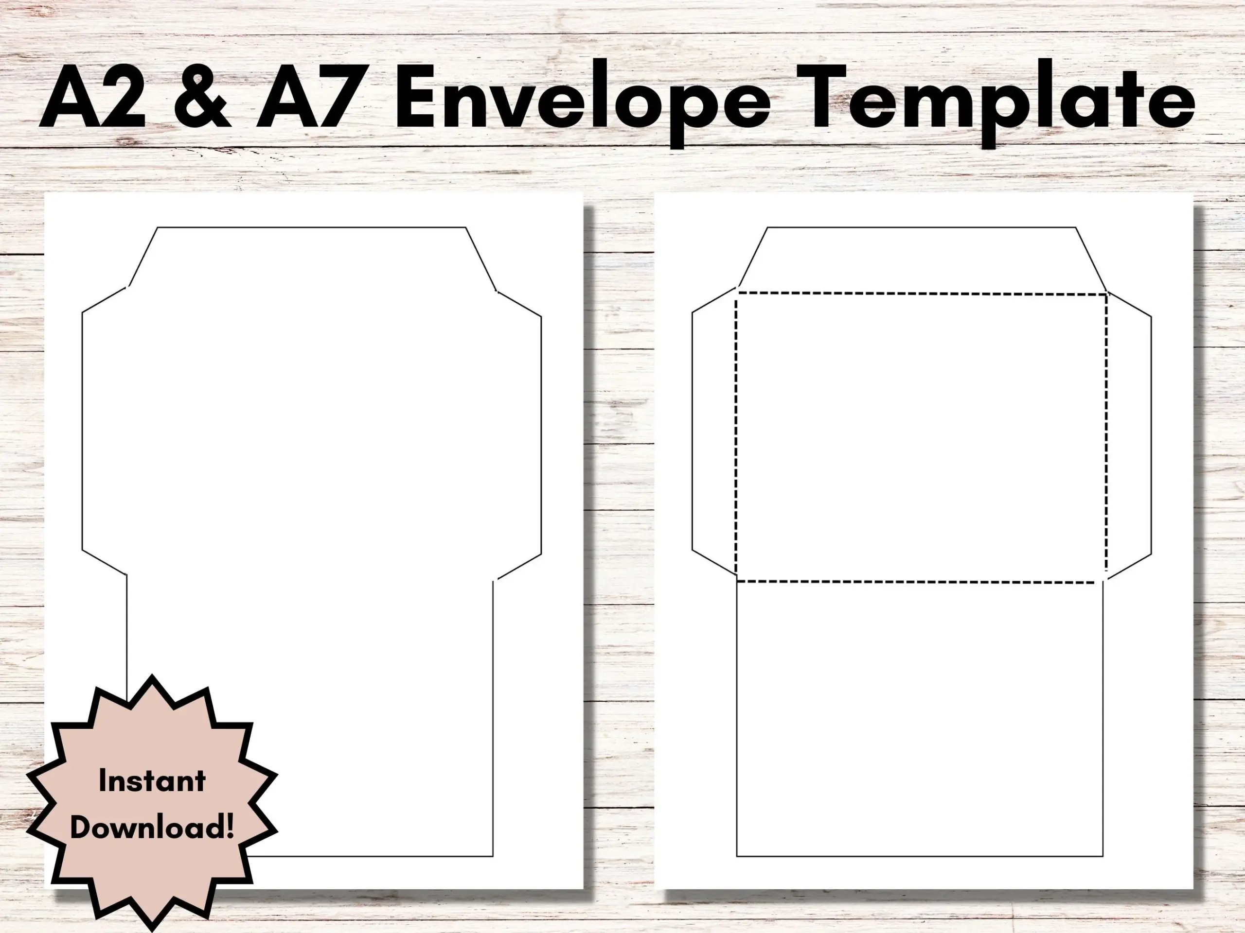 Printable Envelope Template A2 Envelope Printable Envelope Template A2 Envelope