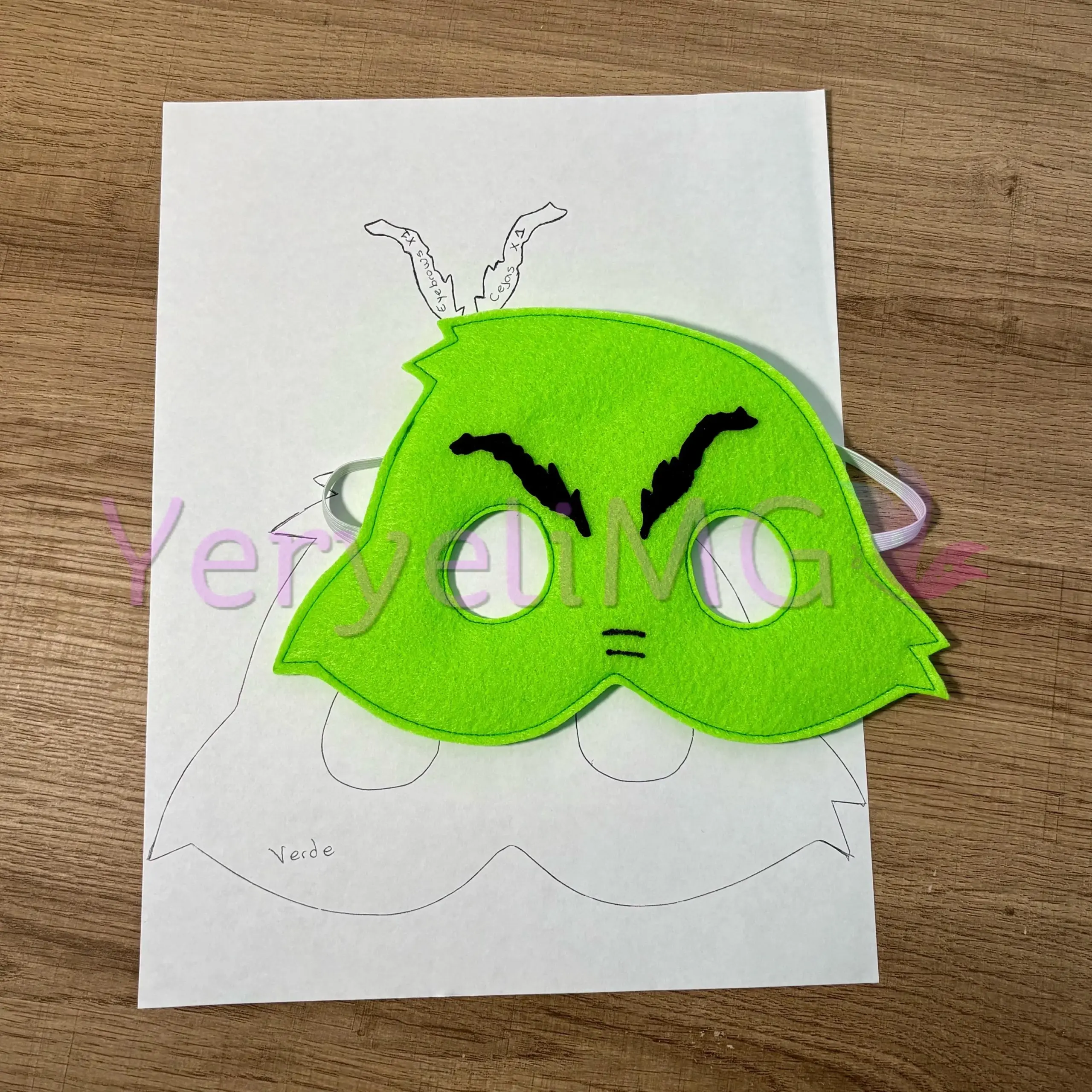 Printable Grinch Mask