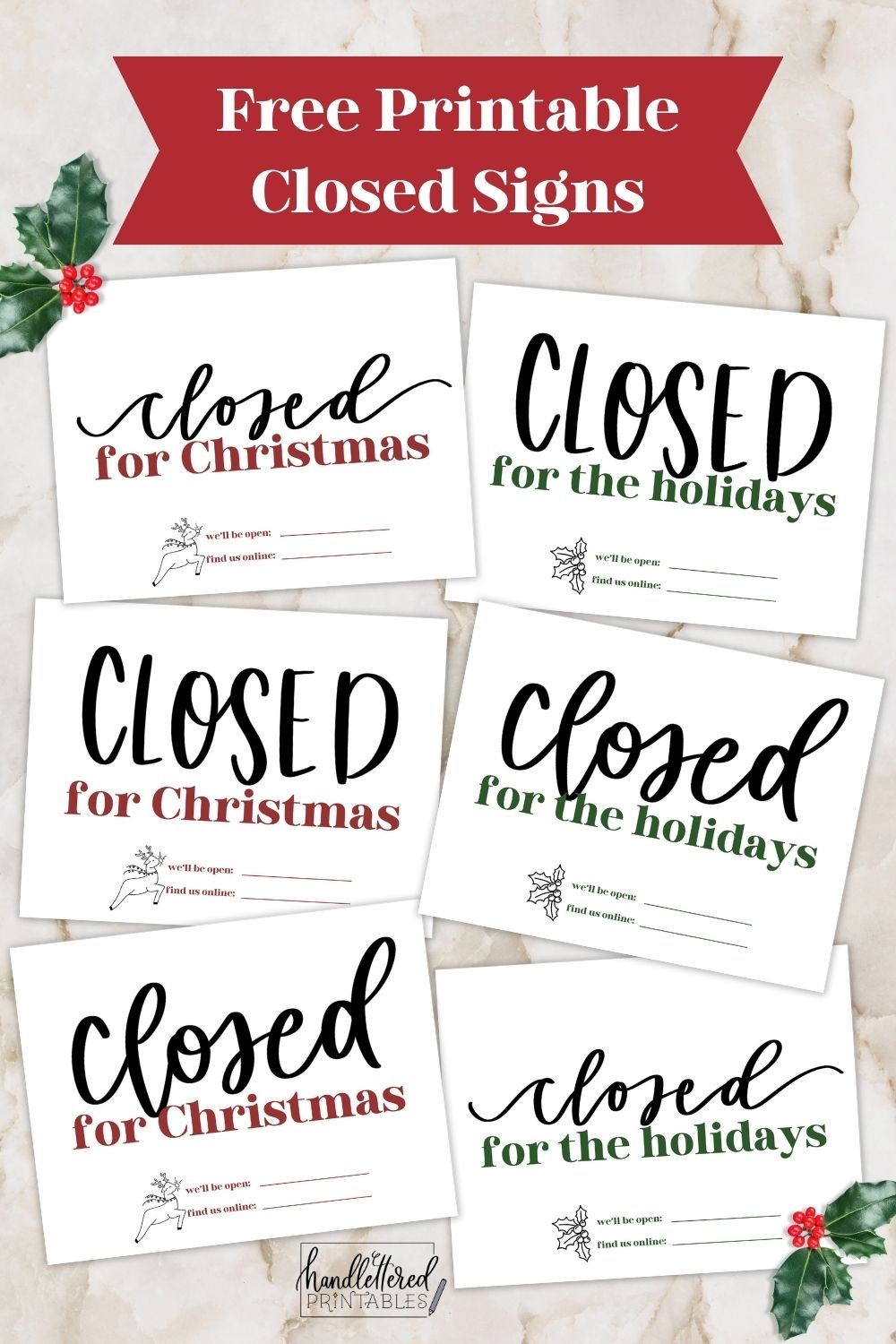 closing early sign template free