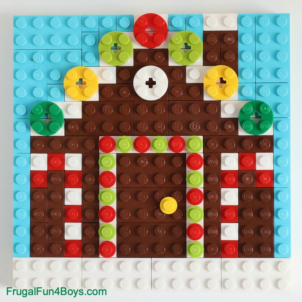 Printable Lego Christmas Building Cards