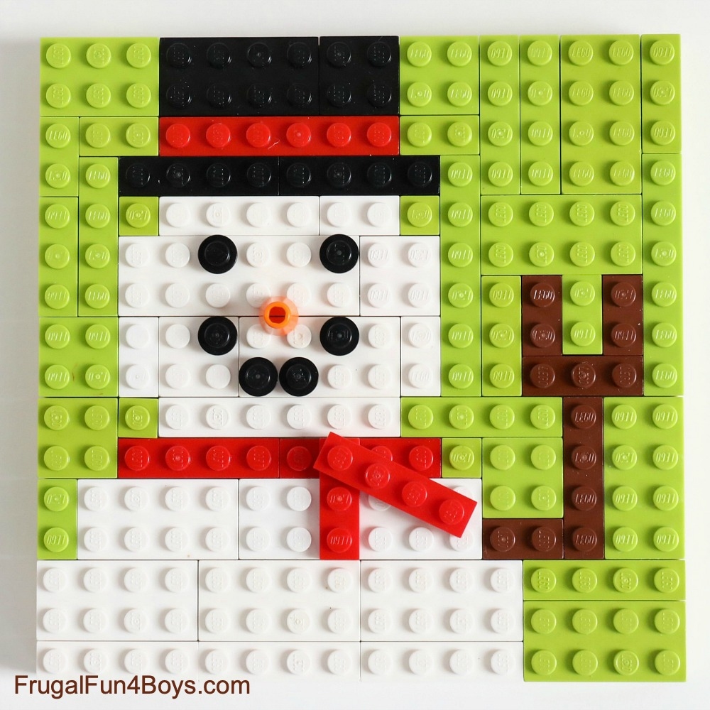 Printable Lego Christmas Building Cards