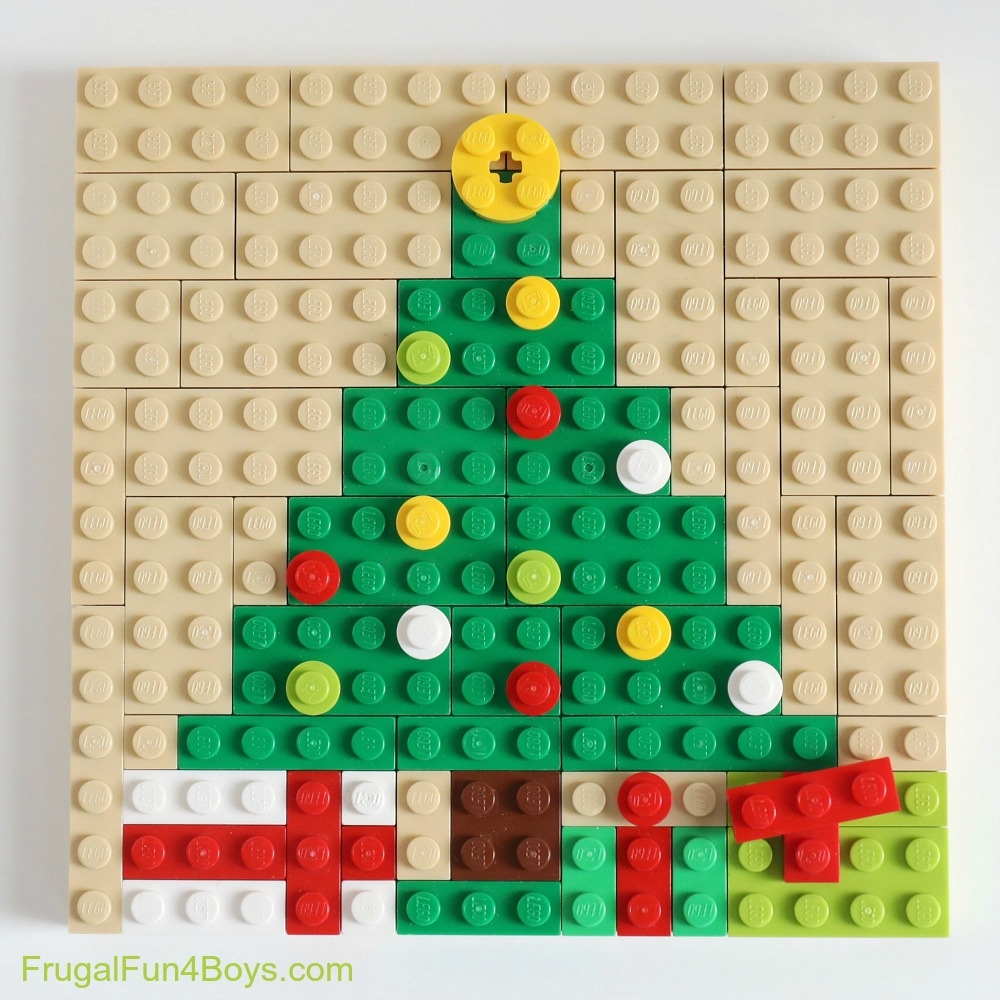 Printable Lego Christmas Building Cards