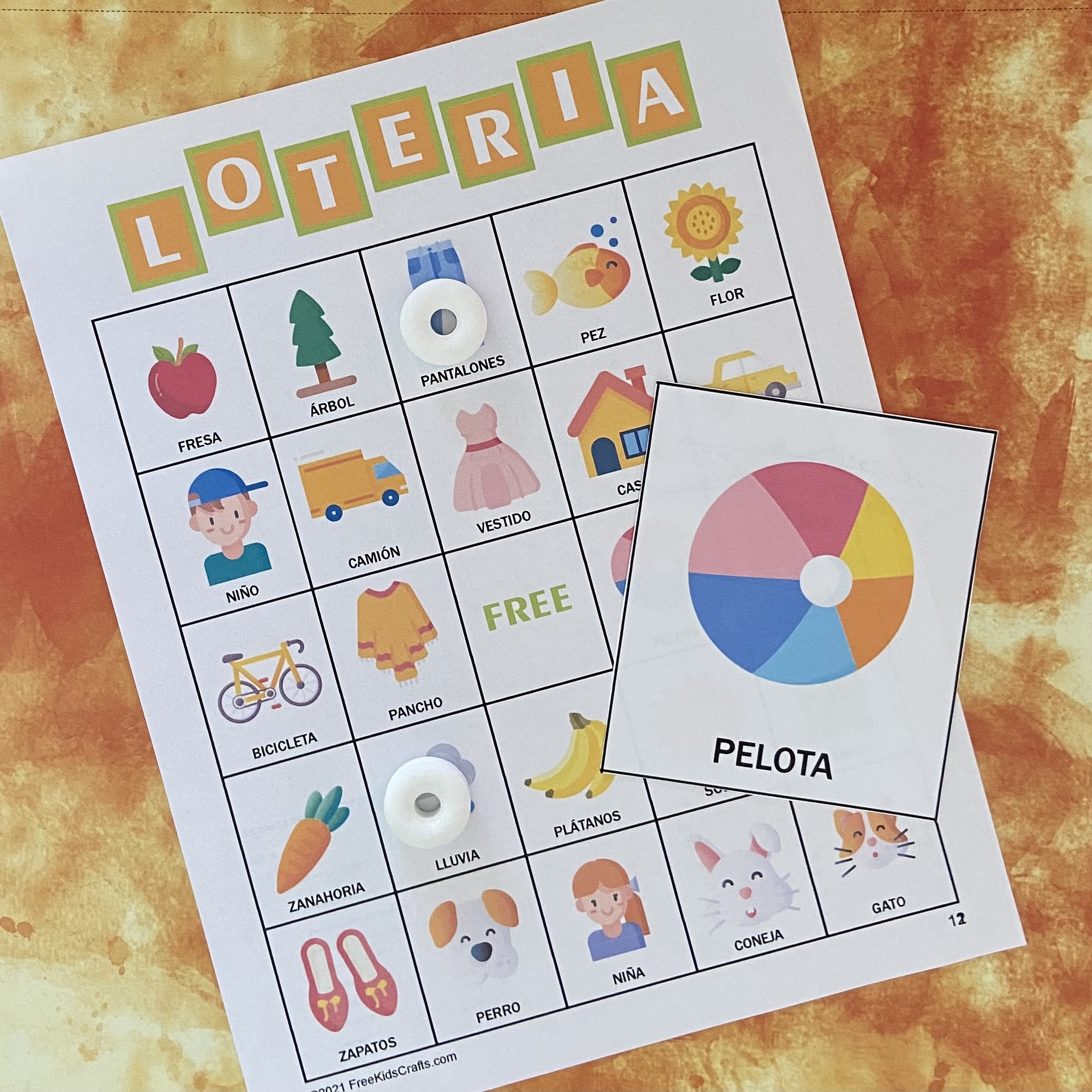 Printable Loteria Bingo Spanish Version