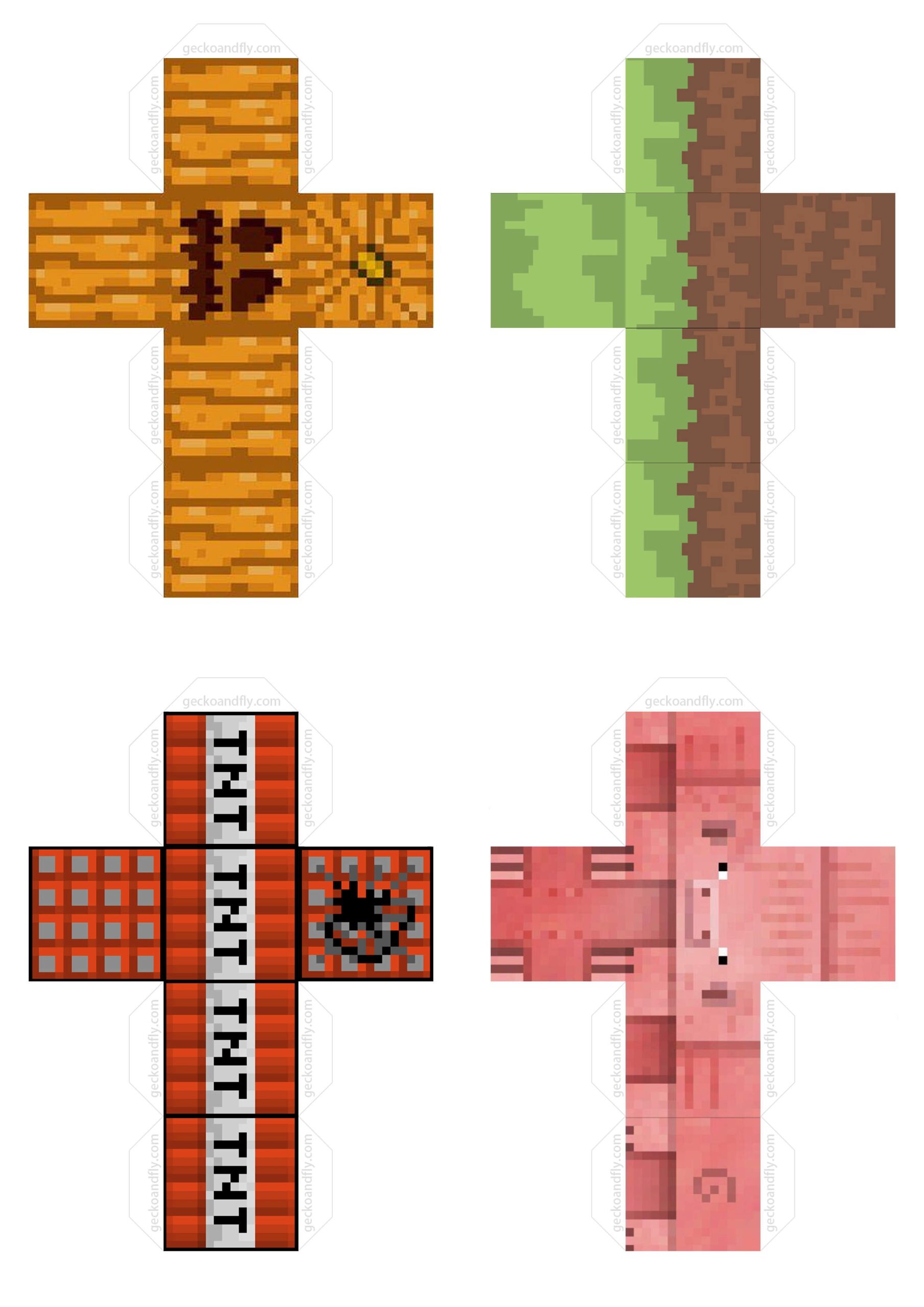Printable Minecraft Cube Templates Printable Minecraft Cube Templates