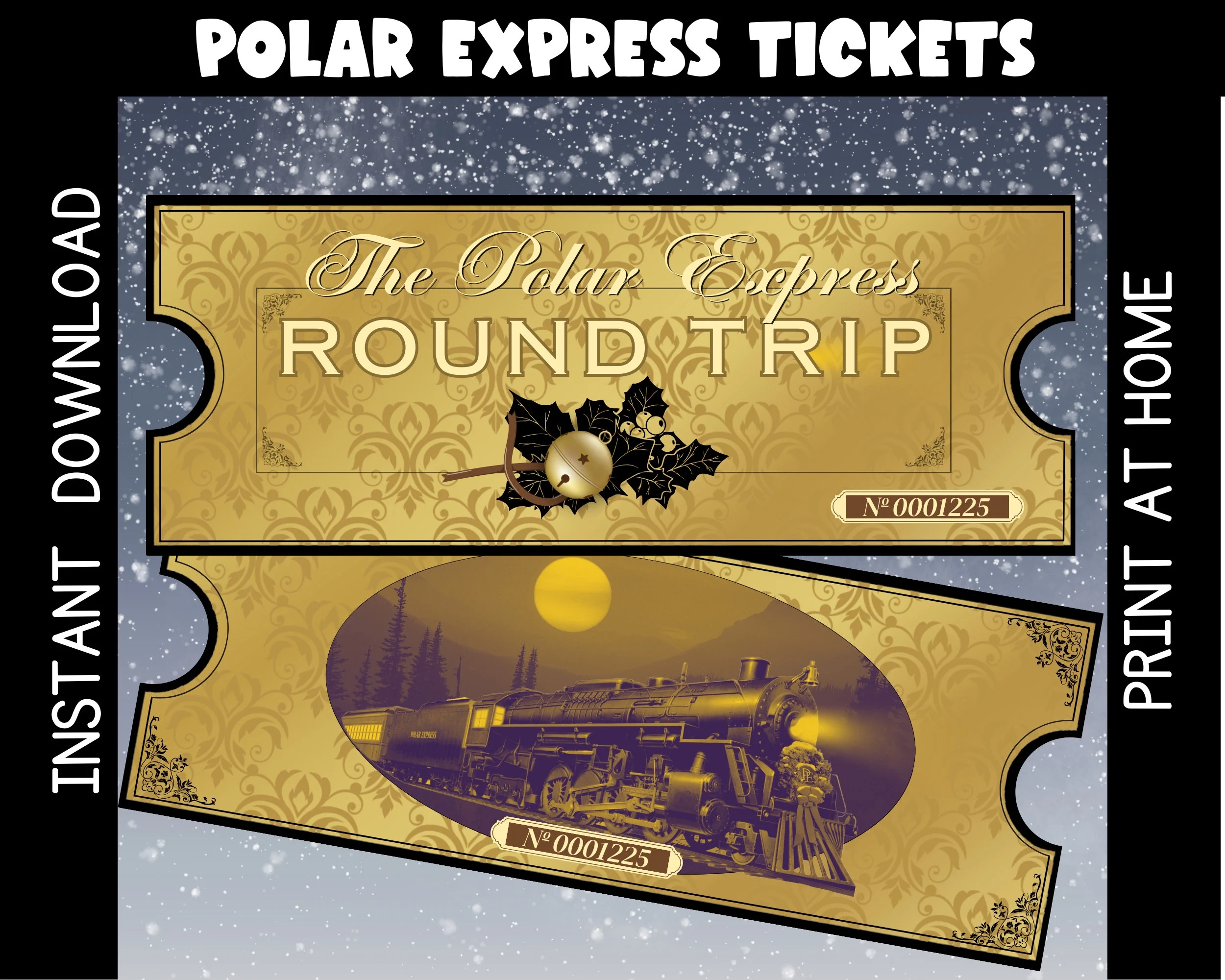 Printable Polar Express Train Ticket