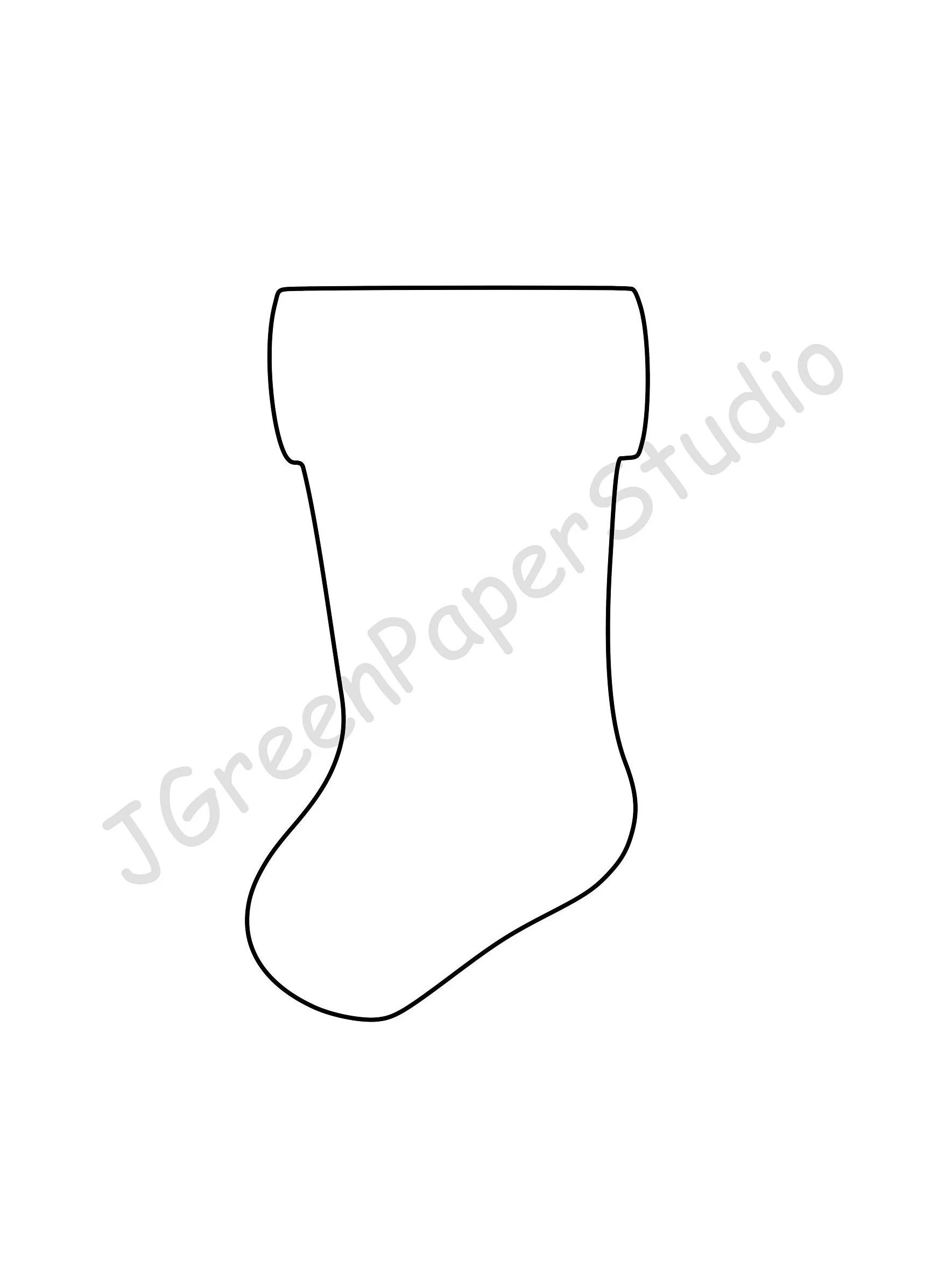 Printable Stocking Template Kids Holiday Printable Stocking Template Kids Holiday