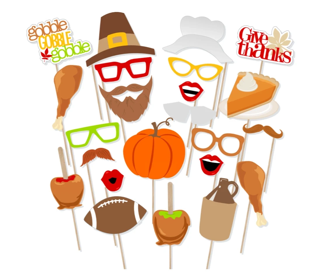 Printable Thanksgiving Photo Booth Props