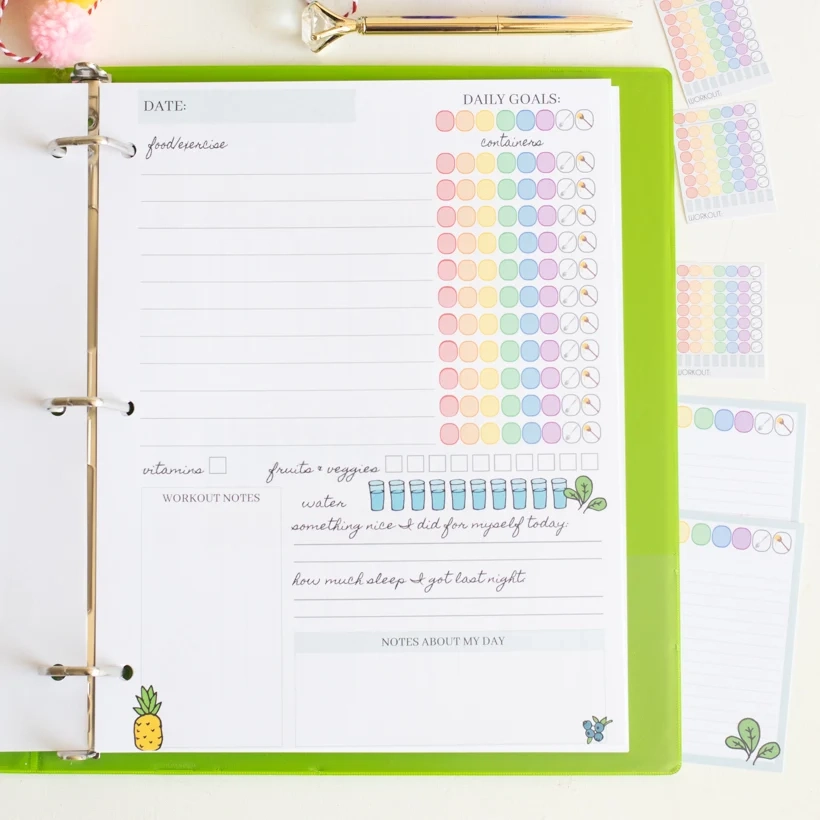 Printable Tracking Pages For The 21 Day Fix Digital Download