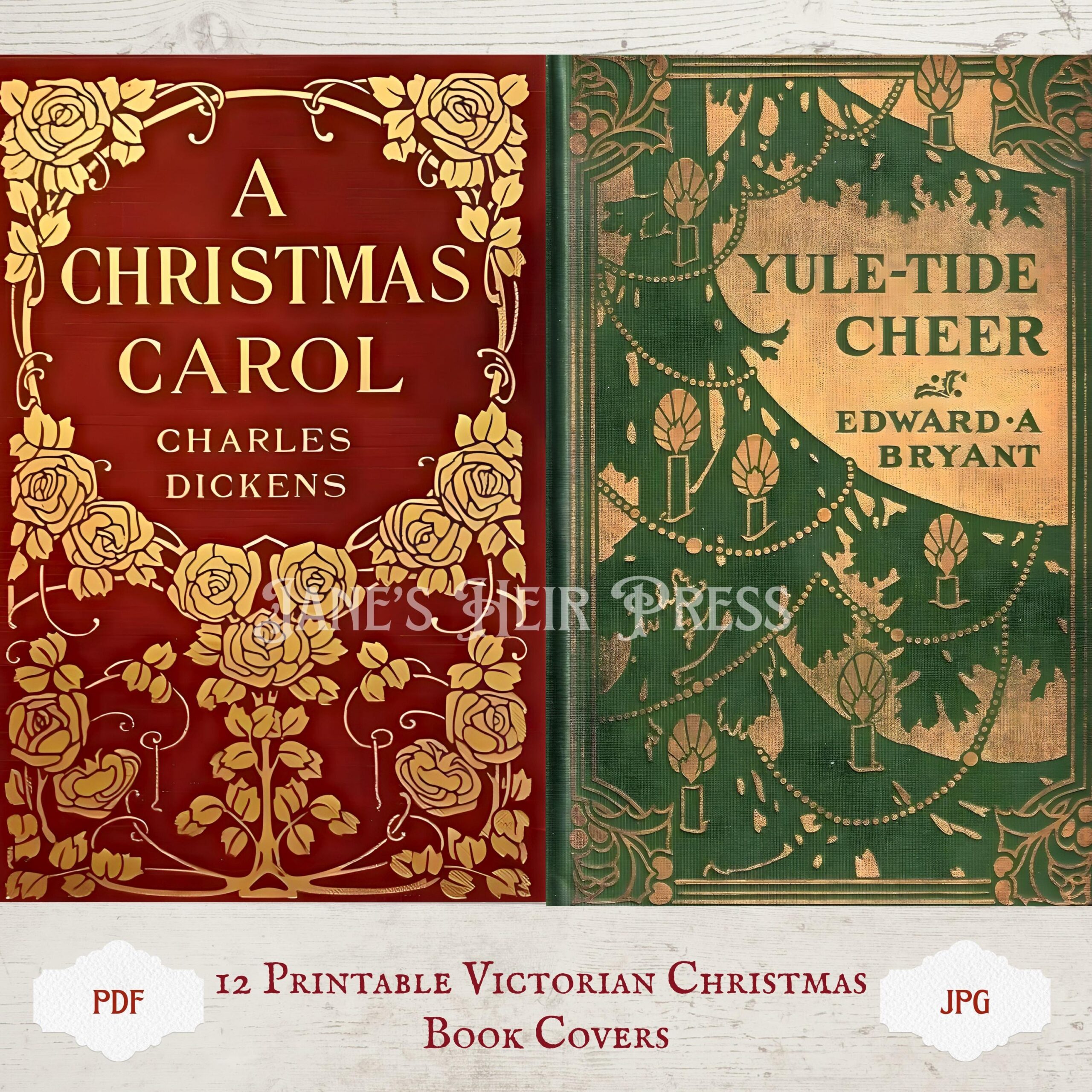 Printable Victorian Christmas Book
