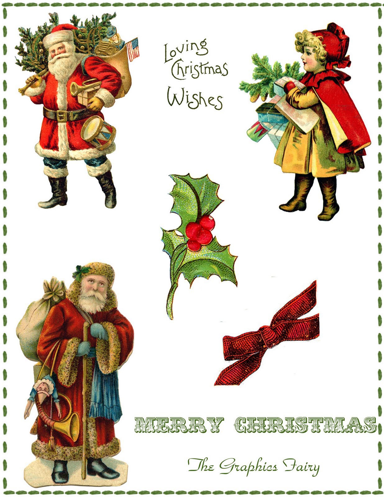 Printable Vintage Christmas Stickers Printable Vintage Christmas Stickers